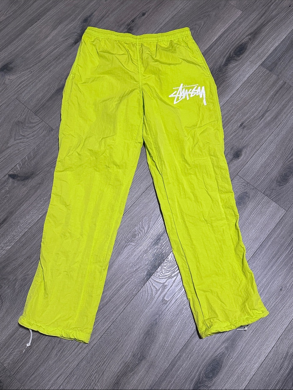 Stussy Nike Neon Lime Windbreaker Joggers